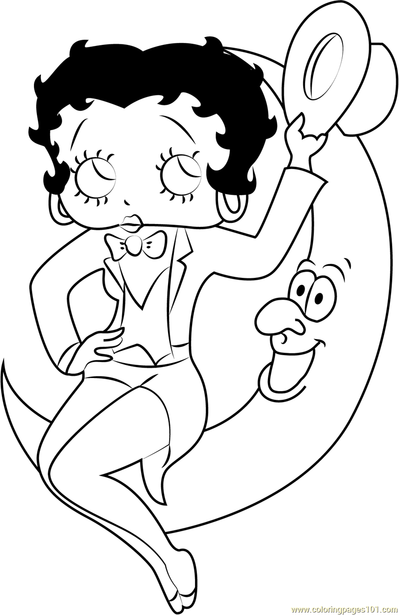 Betty Boop Coloring Pages Betty Boop Coloring Pages