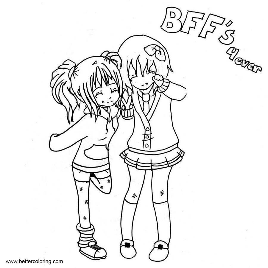 Printable Bff Coloring Pages Printable Bff Coloring Pages