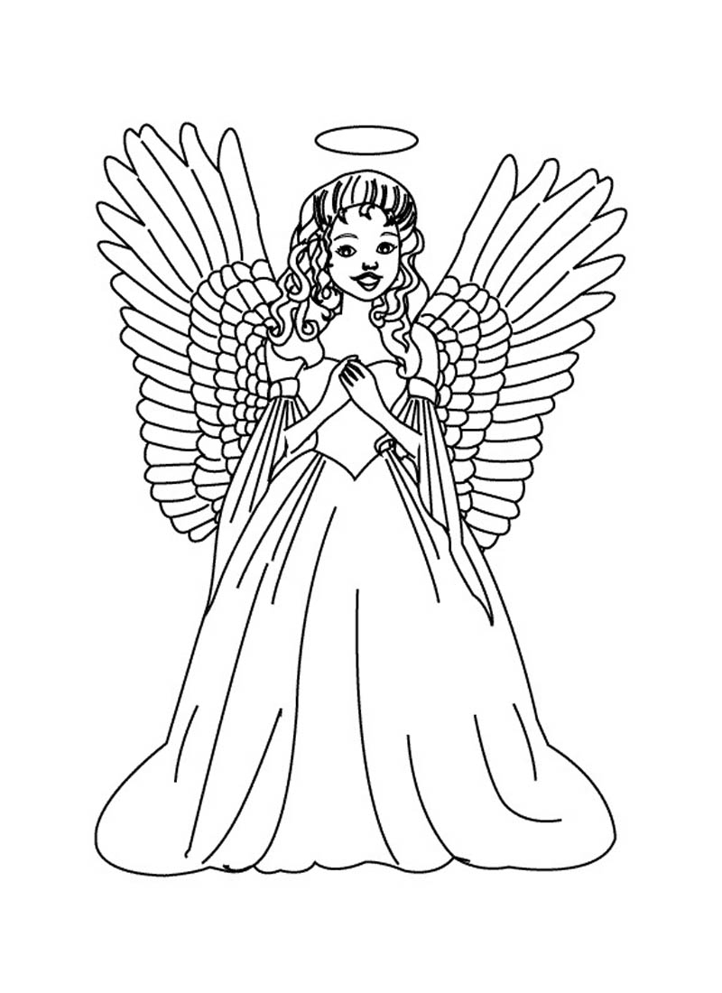 Printable Angel Coloring Pages Printable Angel Coloring Pages