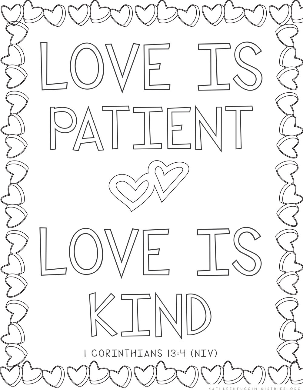 Bible Verse Coloring Pages Love Is Patient Love Is Kind Free Bible Verse Coloring Pages Love Is Patient Love Is Kind Free