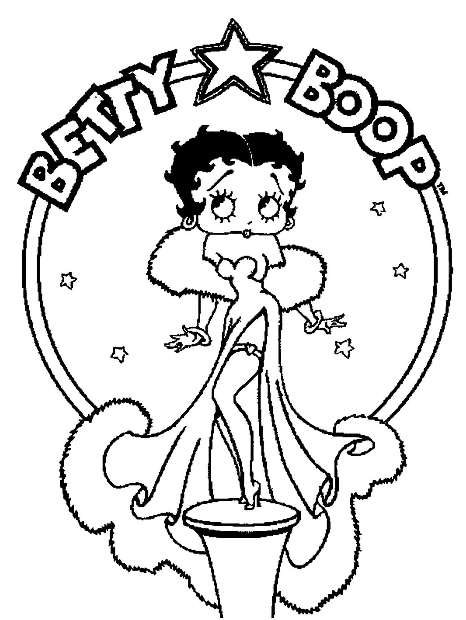 Biker Betty Boop Coloring Pages Biker Betty Boop Coloring Pages