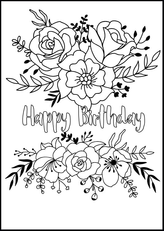 Birthday Coloring Pages Printable Birthday Coloring Pages Printable