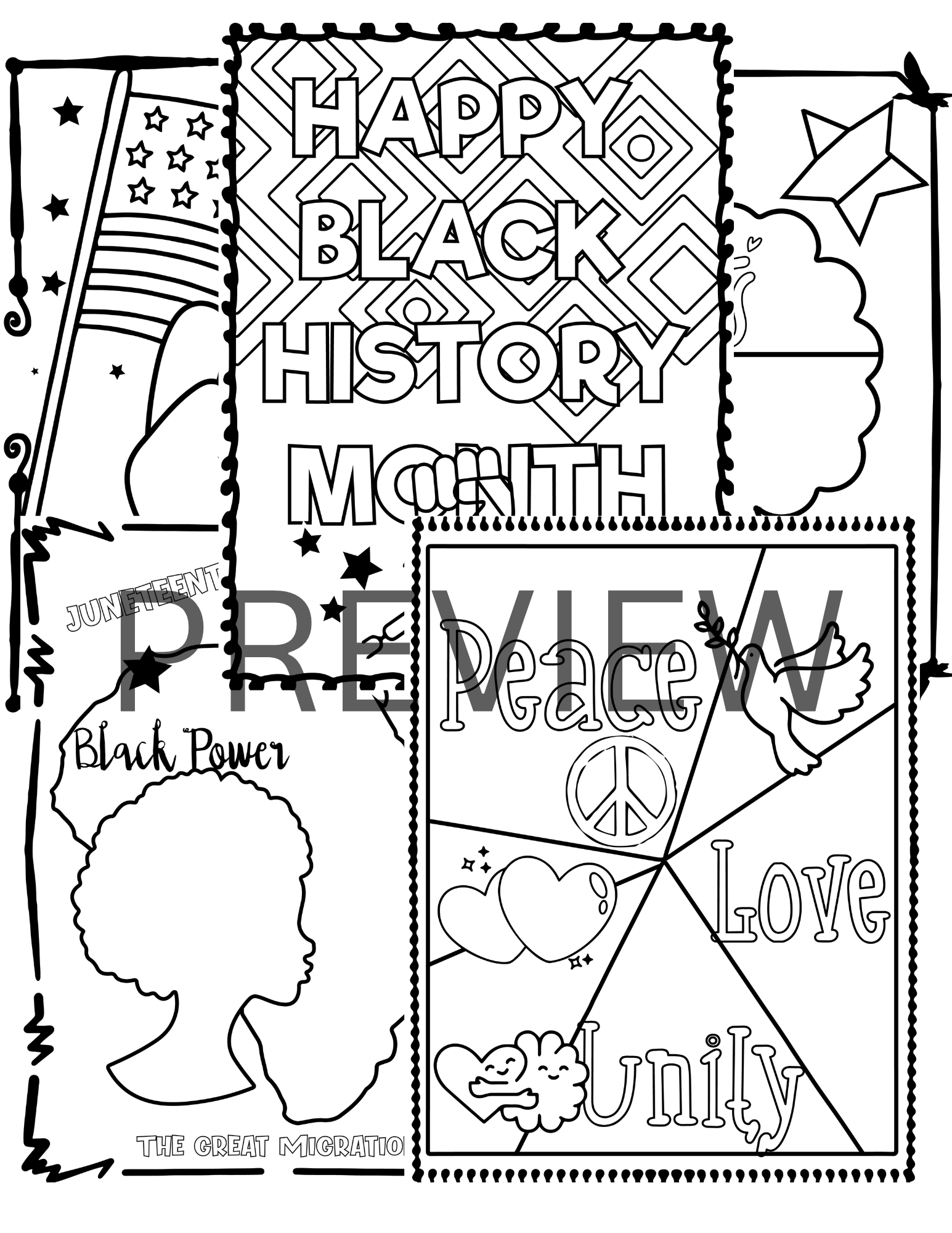 Black History Month Free Printable Coloring Coloring Pages Black History Month Free Printable Coloring Coloring Pages