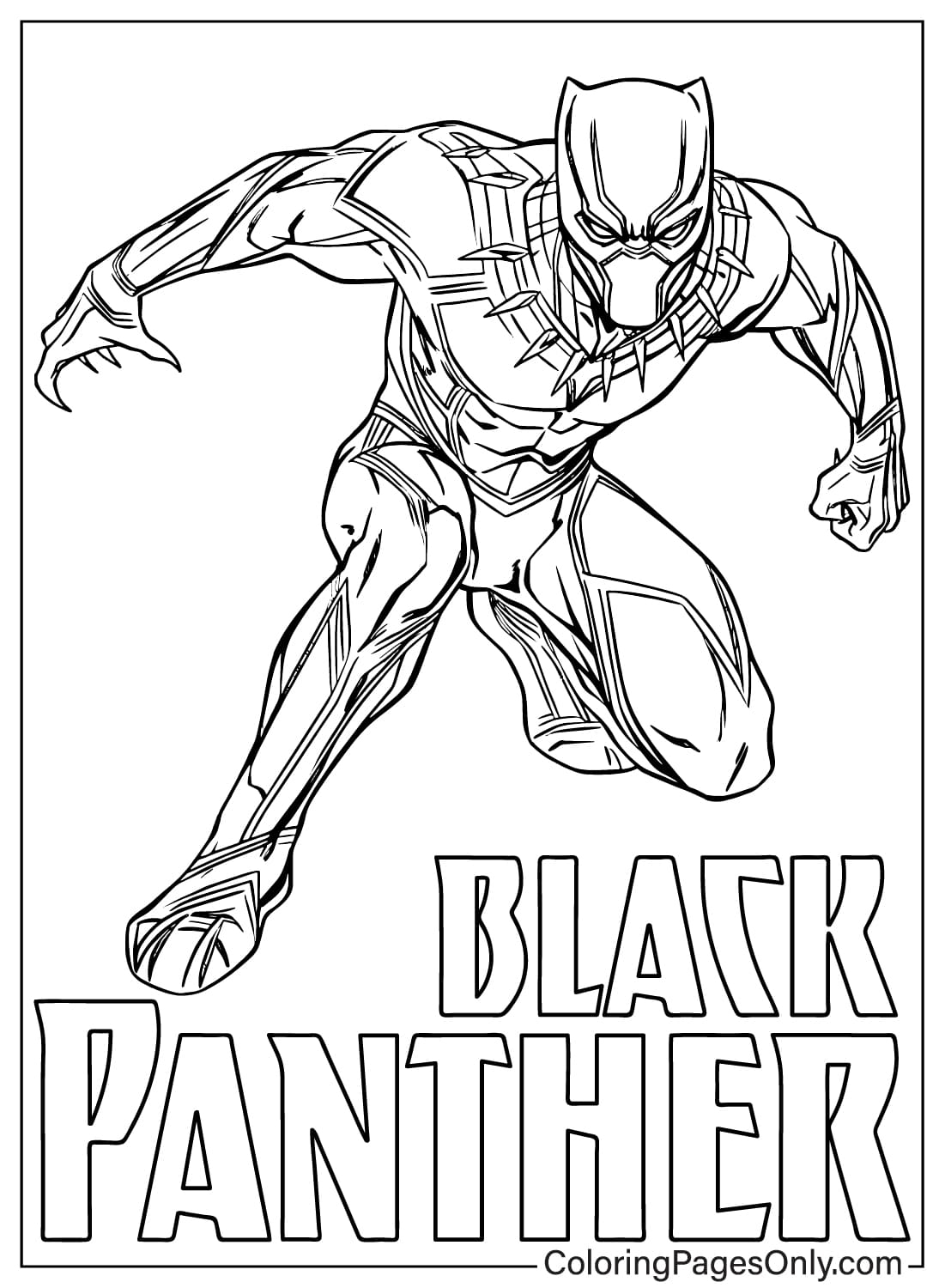Black Panther Coloring Page Free Printable Free Printable Coloring Pages Black Panther Coloring Page Free Printable Free Printable Coloring Pages