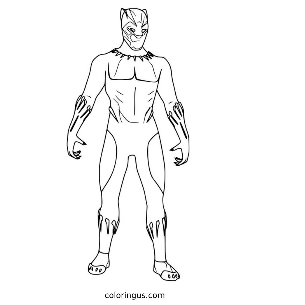 Black Panther Coloring Pages Printable Black Panther Coloring Pages Printable