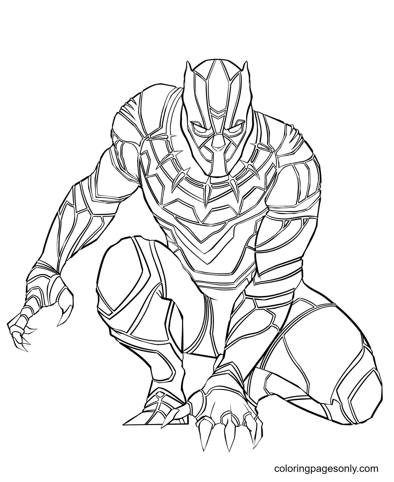 Black Panther Printable Coloring Pages Black Panther Printable Coloring Pages