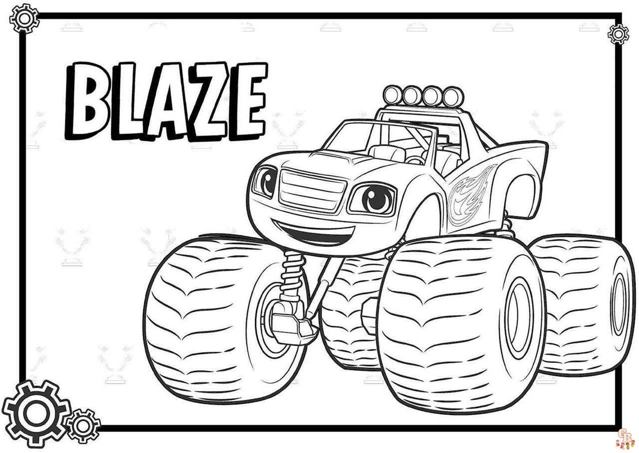 Blaze Coloring Pages Printable