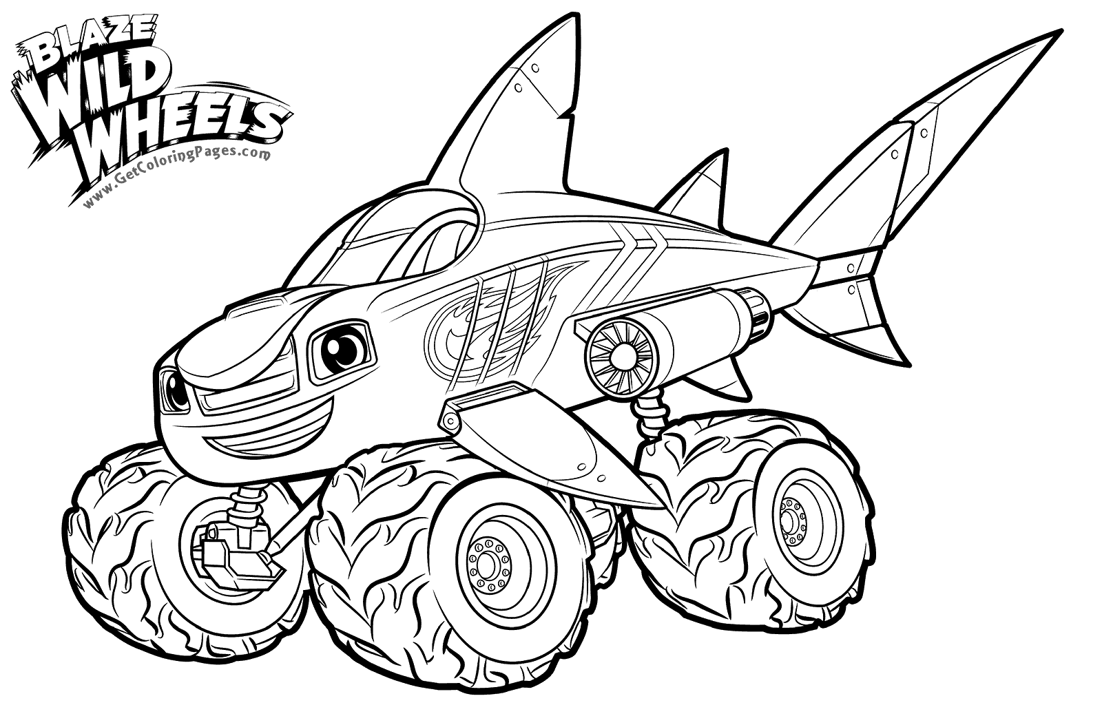 Blaze Coloring Pages Printable Coloring Pages