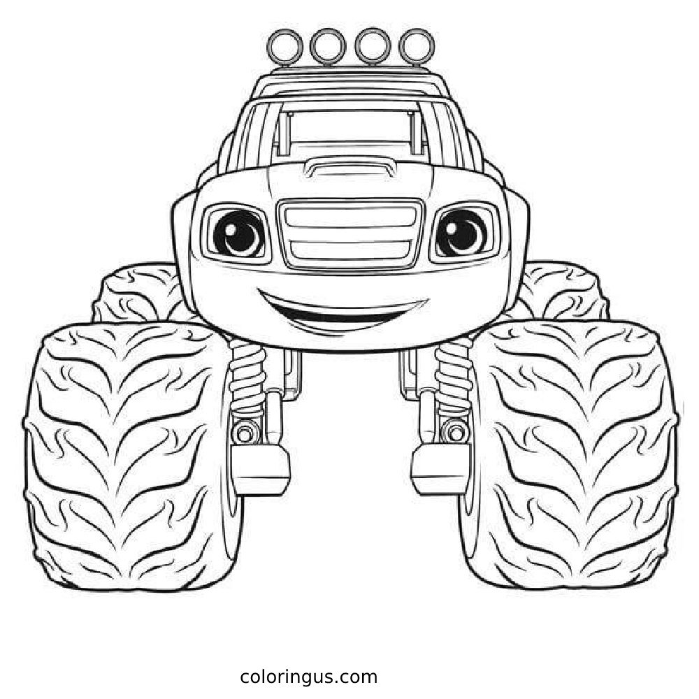 Blaze Coloring Pages Printable