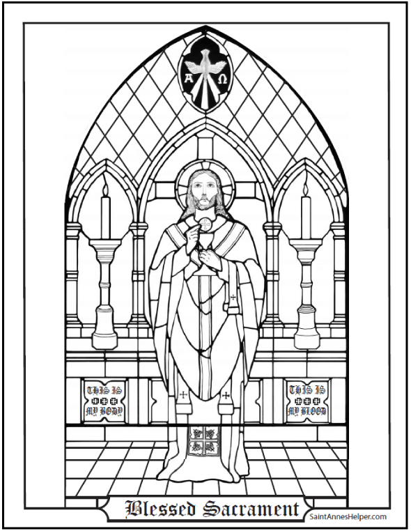 Catholic Printable Coloring Pages Catholic Printable Coloring Pages