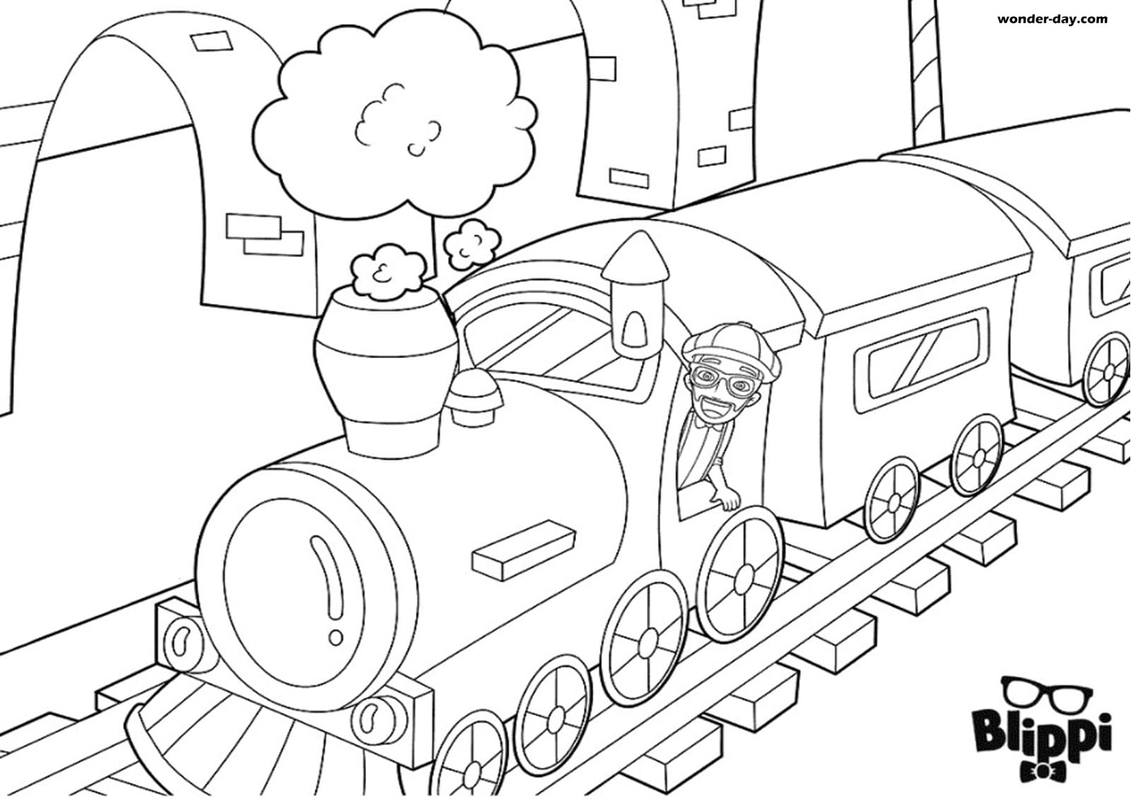 Blippi Coloring Pages Printable Francesco Printable Blippi Coloring Pages Printable Francesco Printable