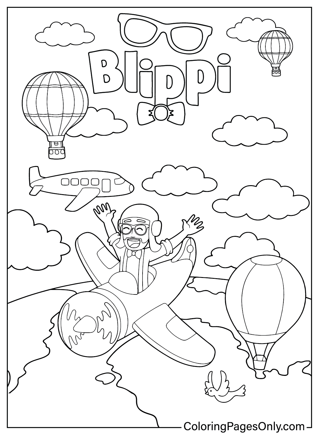 Blippi Coloring Pages Printable Blippi Coloring Pages Printable