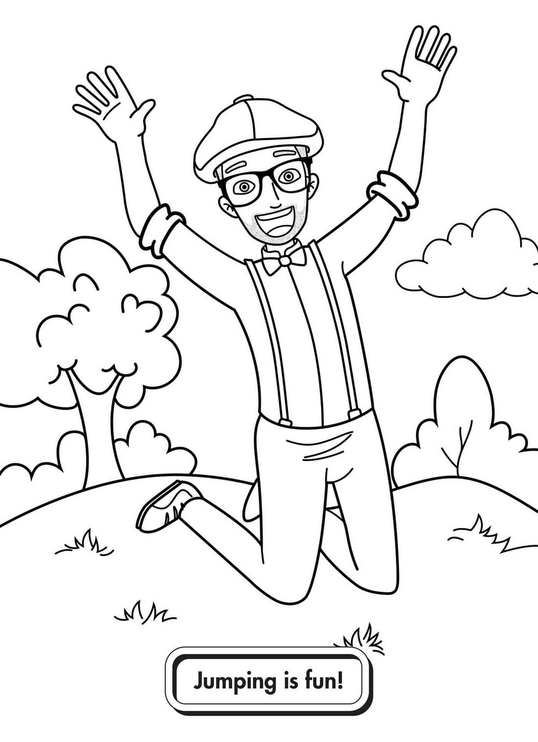 Blippi Pages Printable Coloring Pages Blippi Pages Printable Coloring Pages