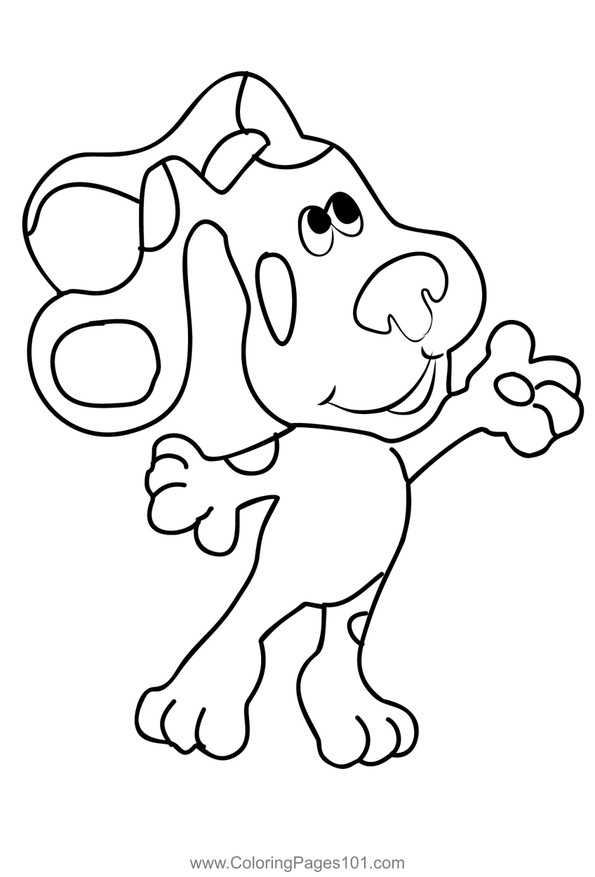 Blue Clues 2 Coloring Page For Kids Free Blue S Clues Printable