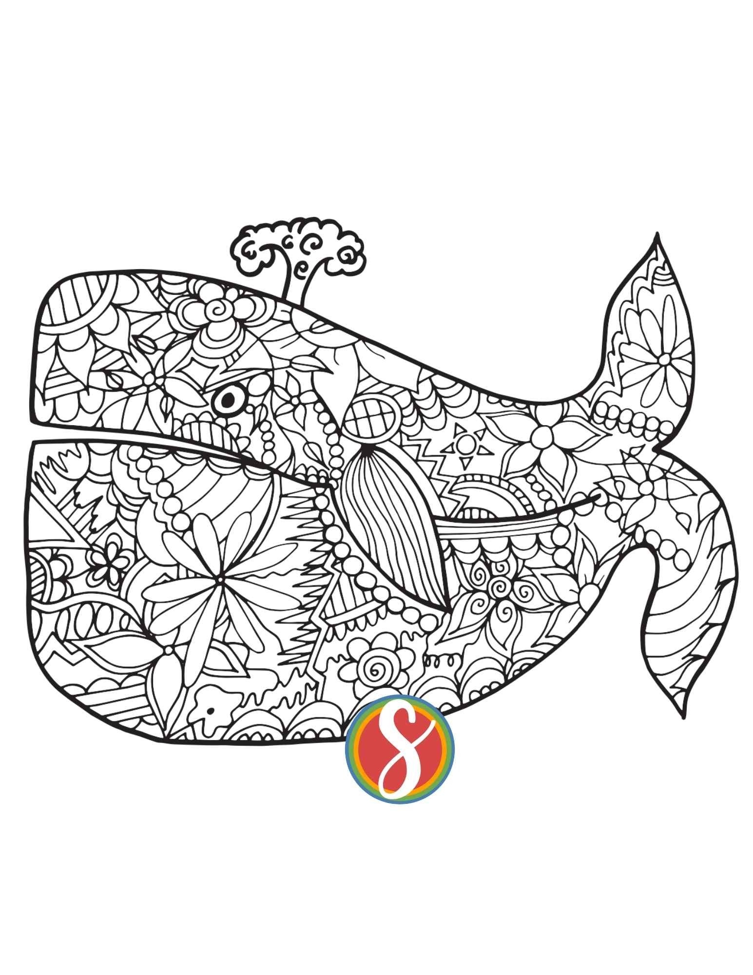 Blue Whale Coloring Pages Printable Blue Whale Coloring Pages Printable