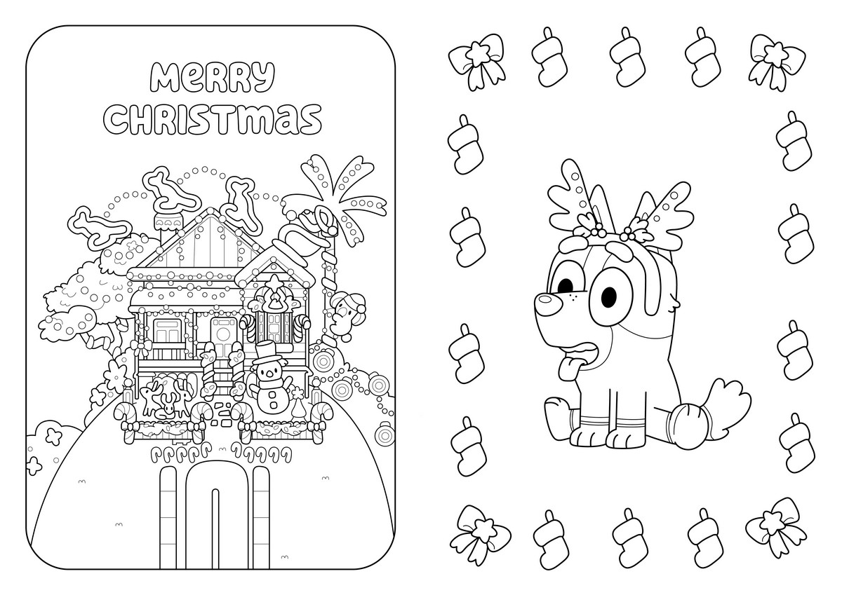 Bluey Christmas Coloring Pages Coloring Nation Bluey Christmas Coloring Pages Coloring Nation