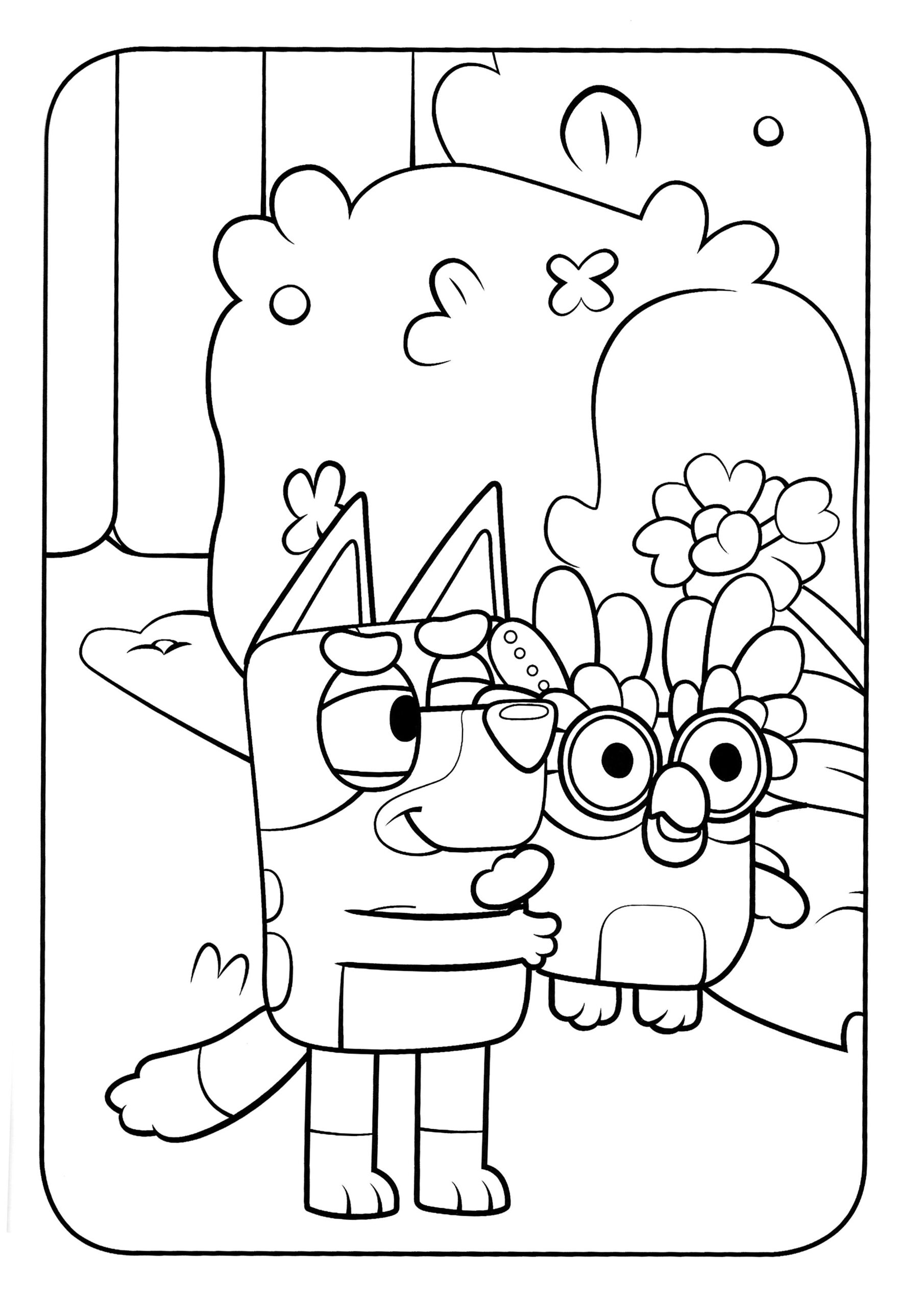 Printable Coloring Pages Bluey