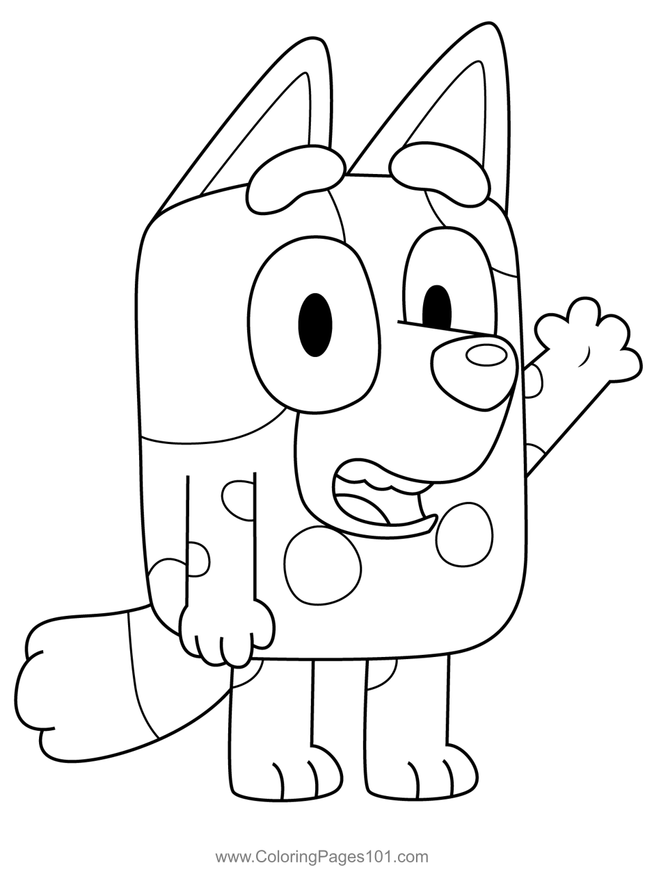 Bluey Coloring Pages Muffin Qeryirish Bluey Coloring Pages Muffin Qeryirish