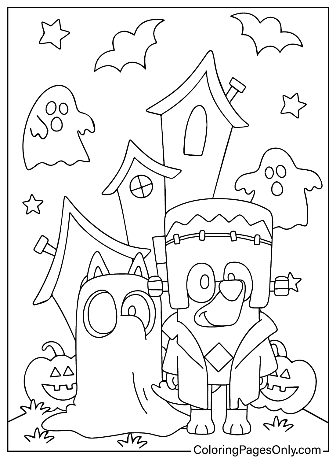Bluey Halloween Color Page Free Printable Coloring Pages Bluey Halloween Color Page Free Printable Coloring Pages