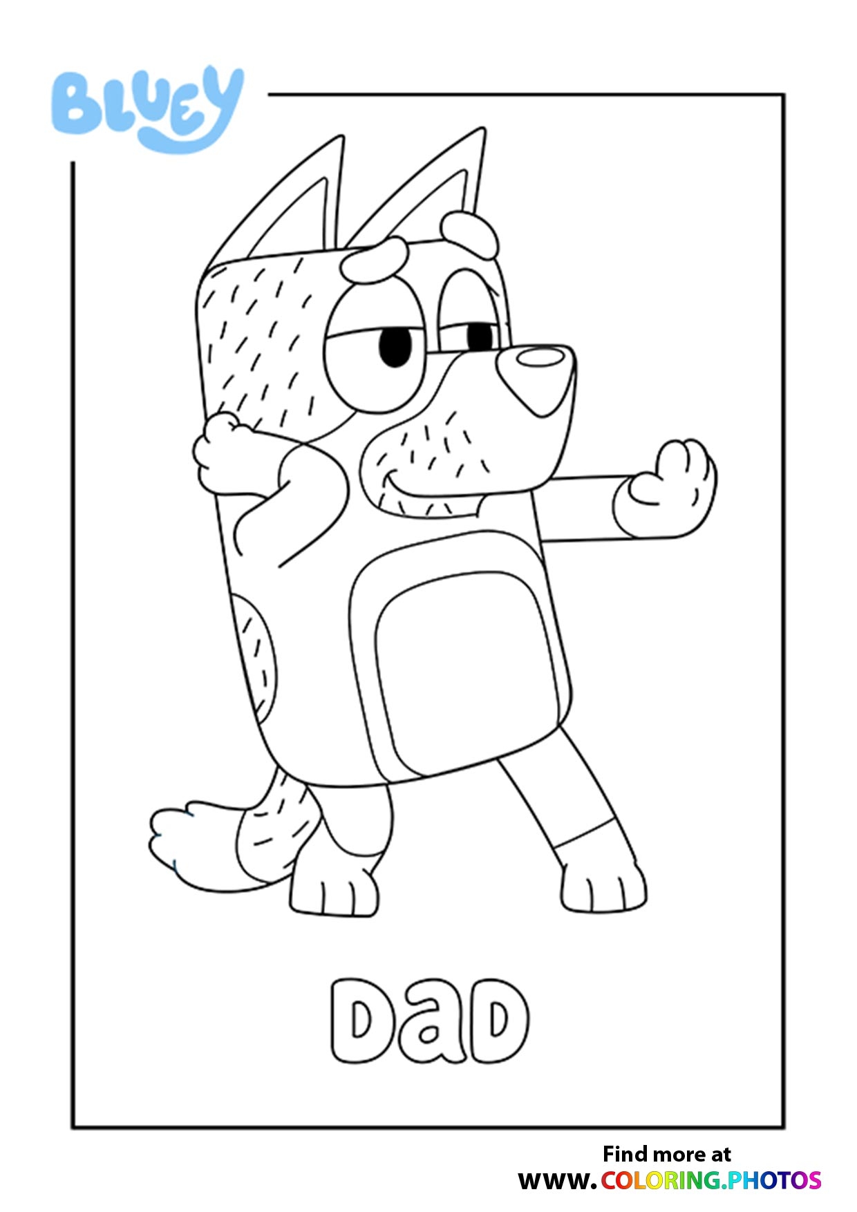 Bluey Nanna Nap Sketch Coloring Page Bluey Nanna Nap Sketch Coloring Page