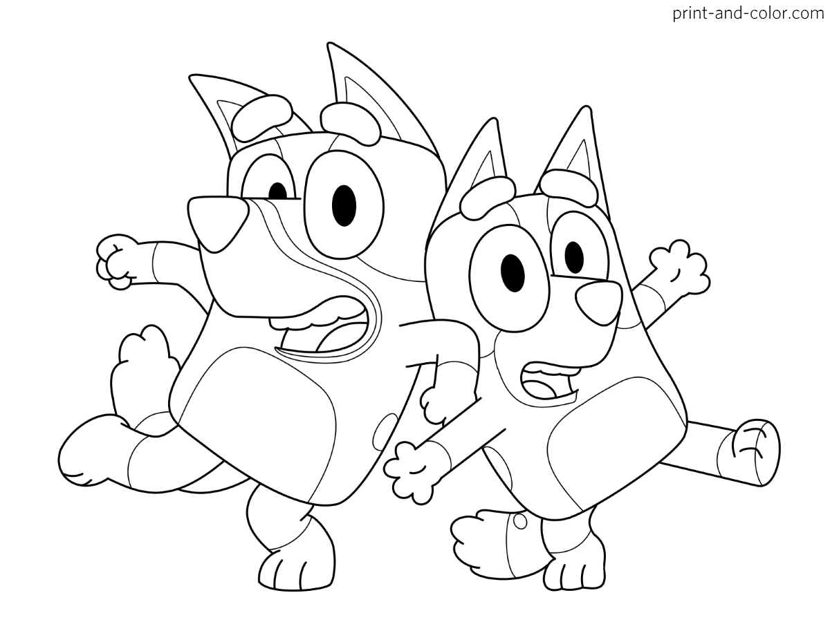 Bluey Printable Coloring Pages Bluey Printable Coloring Pages