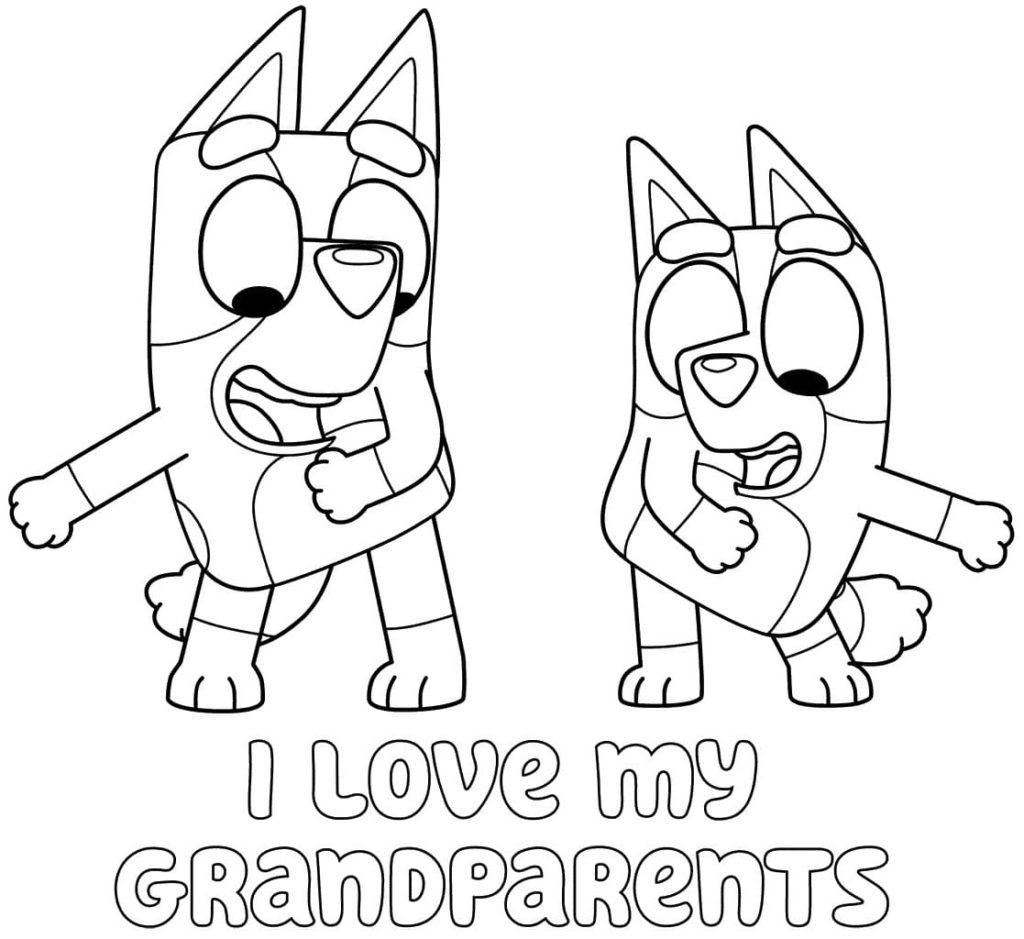Bluey Valentines Coloring Pages Printable Bluey Valentines Coloring Pages Printable