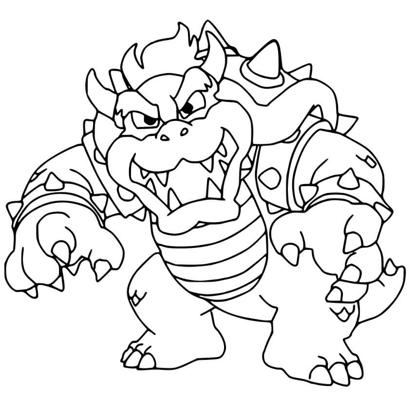 Bowser Coloring Pages Printable Bowser Coloring Pages Printable