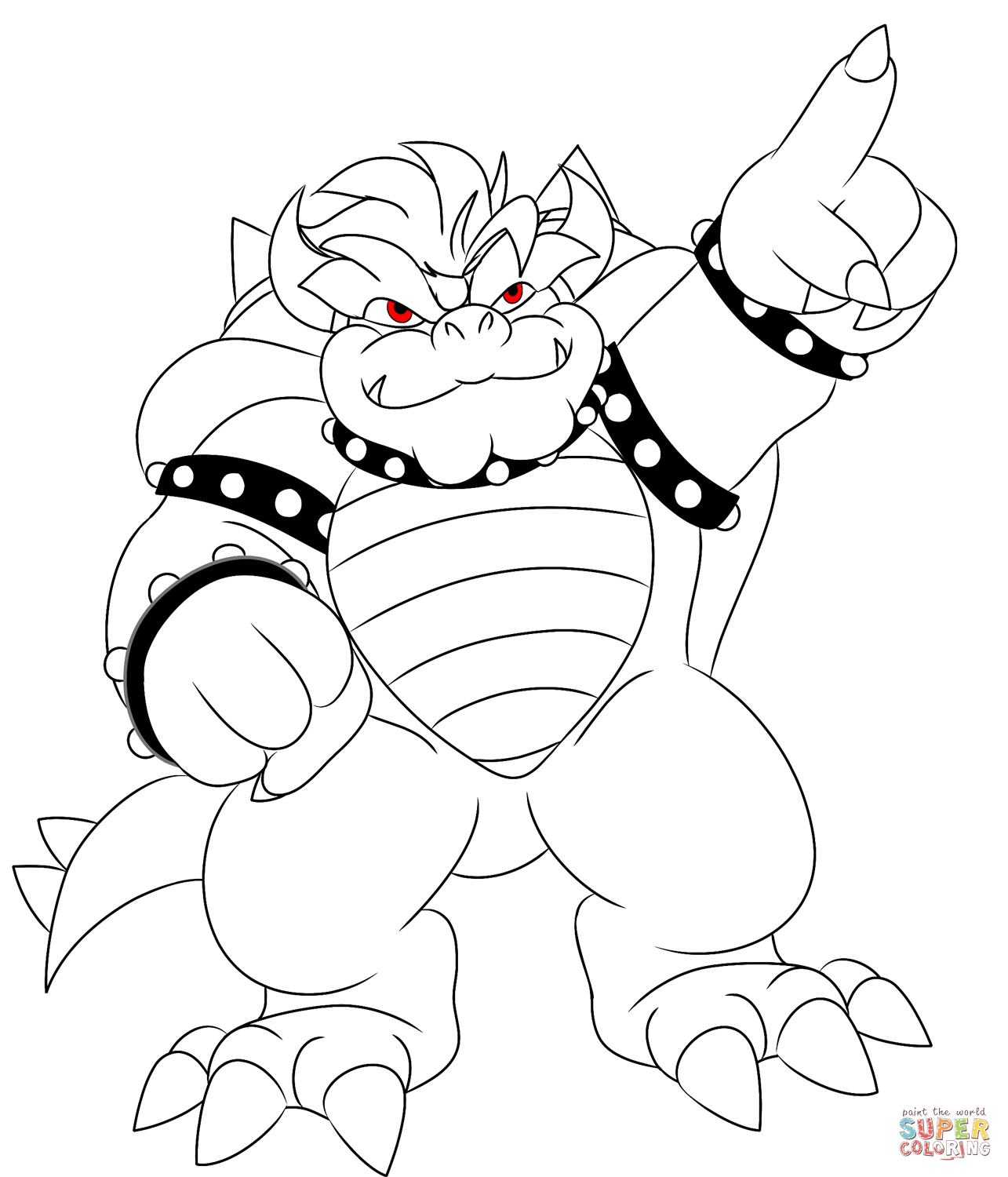 Bowser Mario Coloring Pages Coloring Home Bowser Mario Coloring Pages Coloring Home
