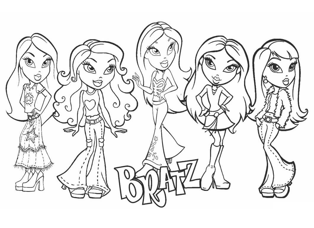 Bratz 3 Coloring Page Free Printable Coloring Pages For Kids Bratz 3 Coloring Page Free Printable Coloring Pages For Kids
