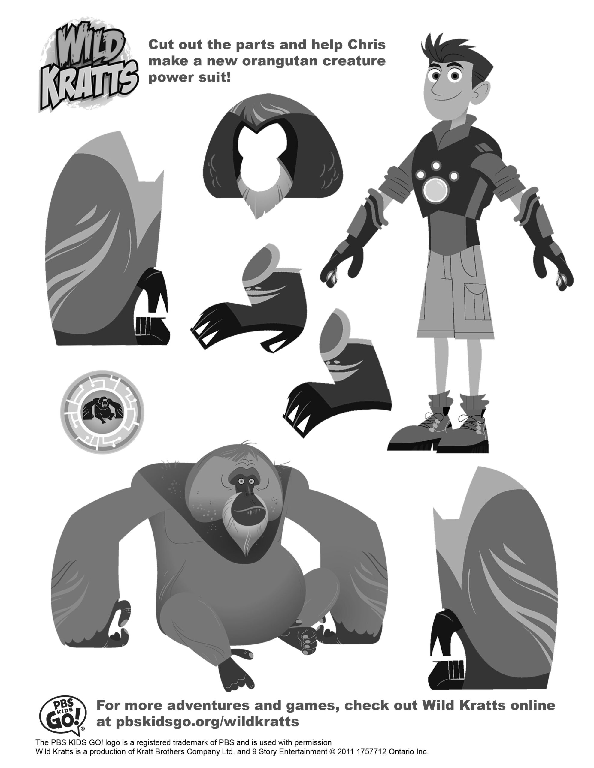 Wild Kratts Printable Coloring Pages