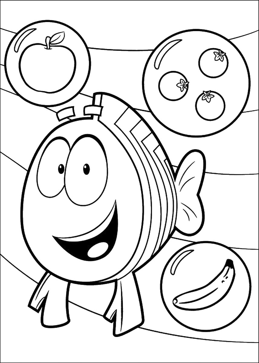 Bubble Guppies Coloring Pages Birthday Printable Bubble Guppies Coloring Pages Birthday Printable