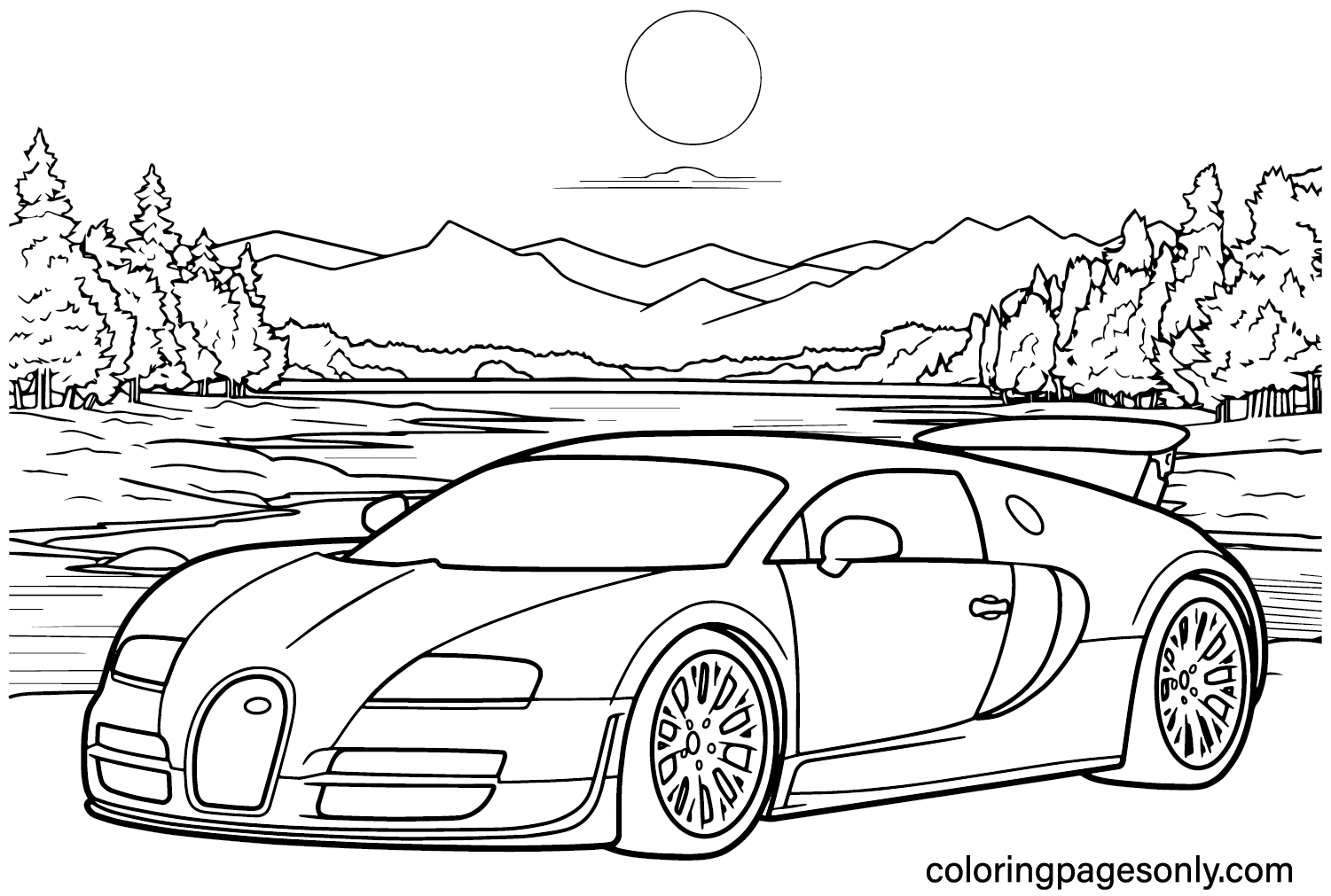 Bugatti Coloring Pages Printable Bugatti Coloring Pages Printable
