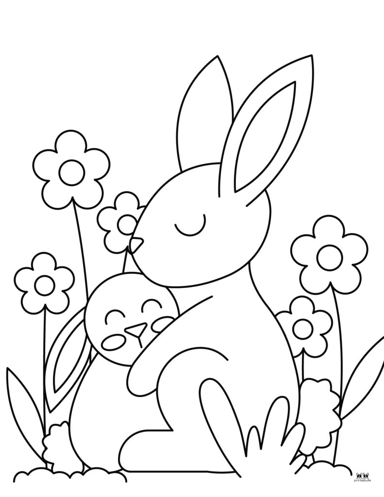 Bunny Coloring Pages Free Printable Infoupdate