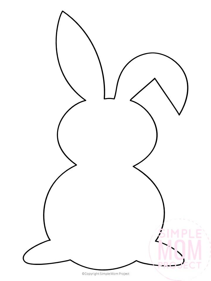 Bunny Stencils Large And Small Bunny Stencils Large And Small