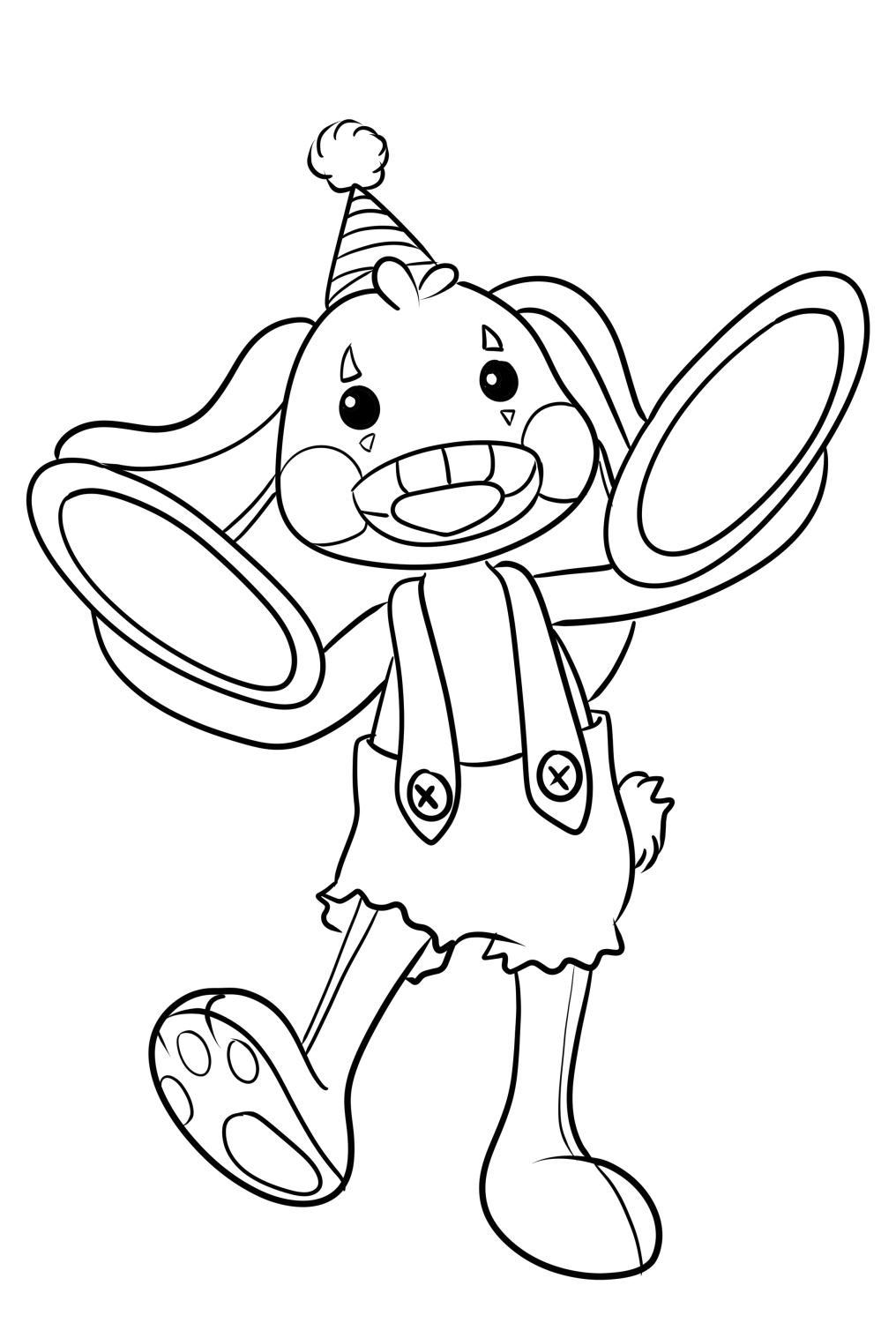 Bunzo Bunny 01 Coloring Page