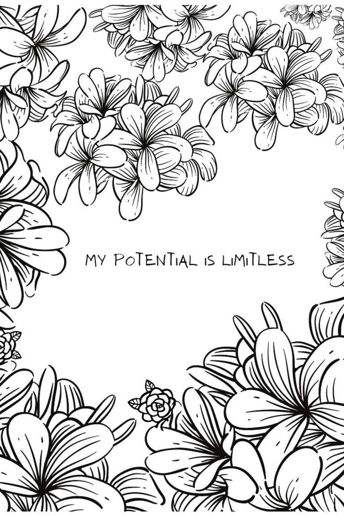 Free Printable Positive Affirmation Coloring Pages Free Printable Positive Affirmation Coloring Pages