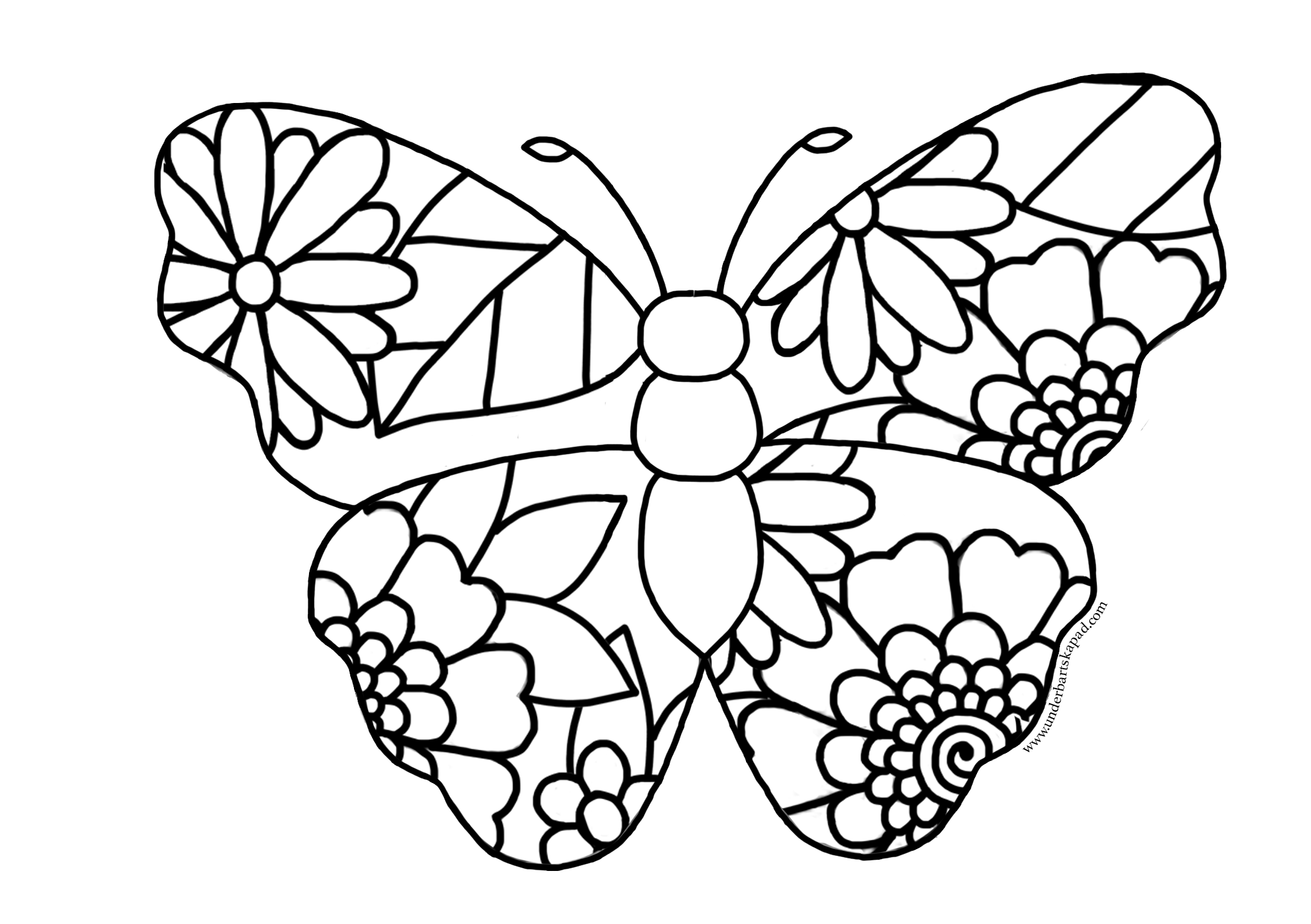 Butterfly And Flower Coloring Pages FREE Printable Underbart Skapad Butterfly And Flower Coloring Pages FREE Printable Underbart Skapad