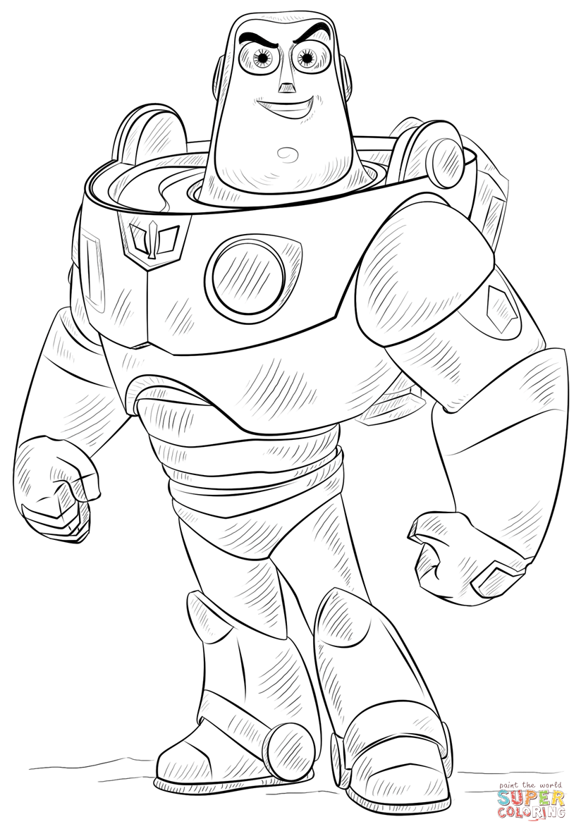 Buzz Lightyear Coloring Page Free Printable Coloring Pages Toy