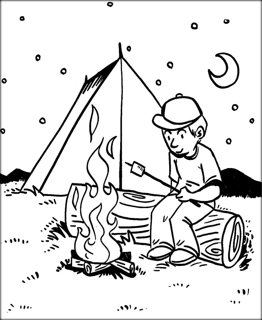 Camping Coloring Pages Printable At GetDrawings Free Download Camping Coloring Pages Printable At GetDrawings Free Download