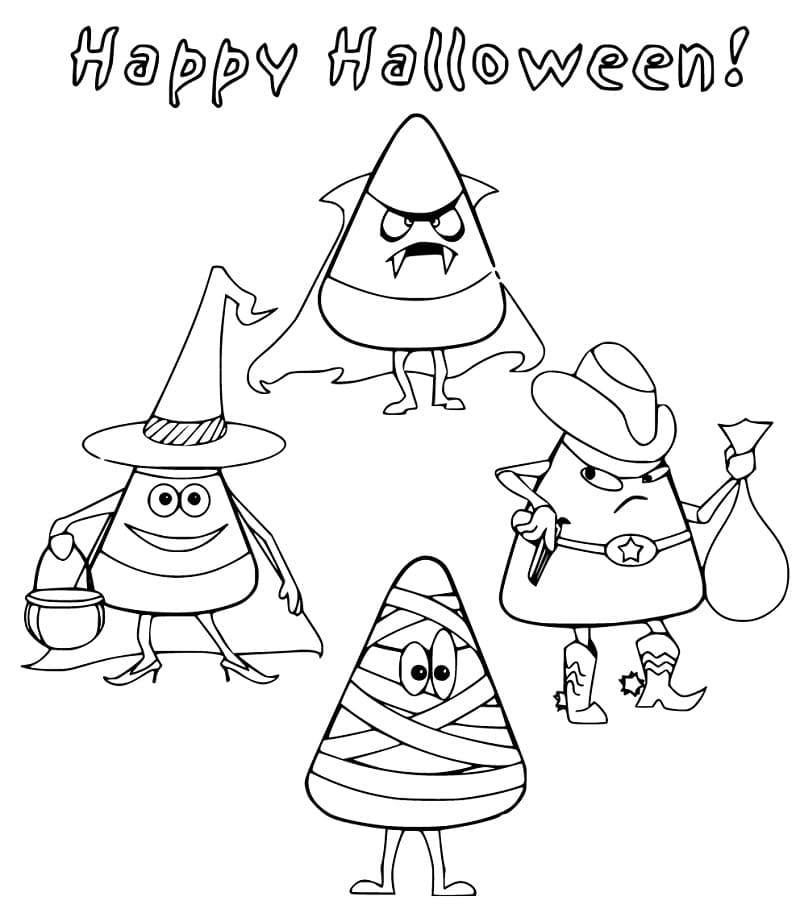 Candy Corn And Pumpkin Bag Coloring Page Free Printable Coloring Candy Corn And Pumpkin Bag Coloring Page Free Printable Coloring