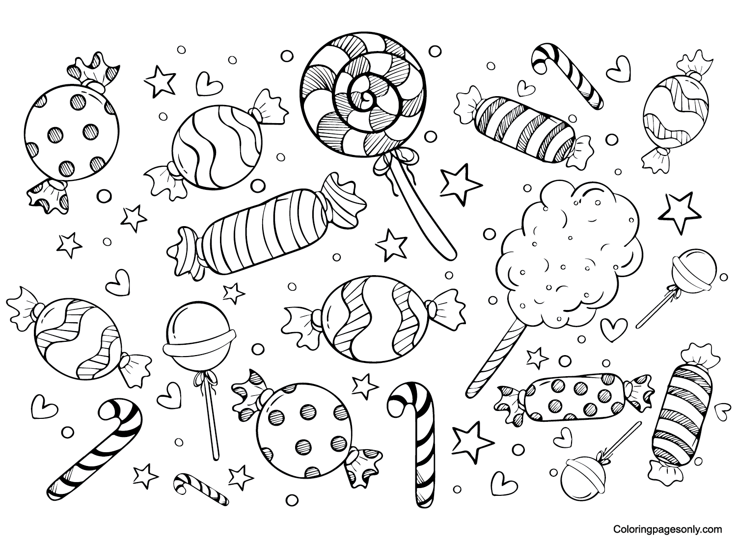 Candyland Printable Coloring Pages Candyland Printable Coloring Pages