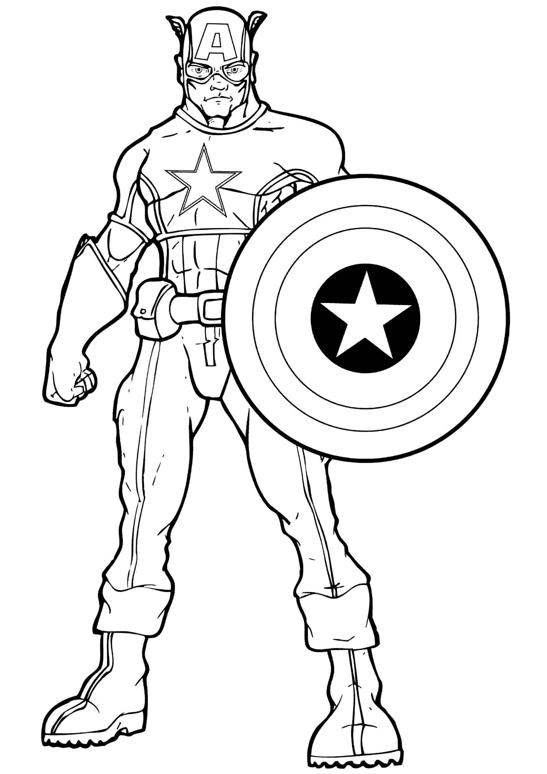 Captain America Captain America Coloring Pages For Kids Captain America Captain America Coloring Pages For Kids