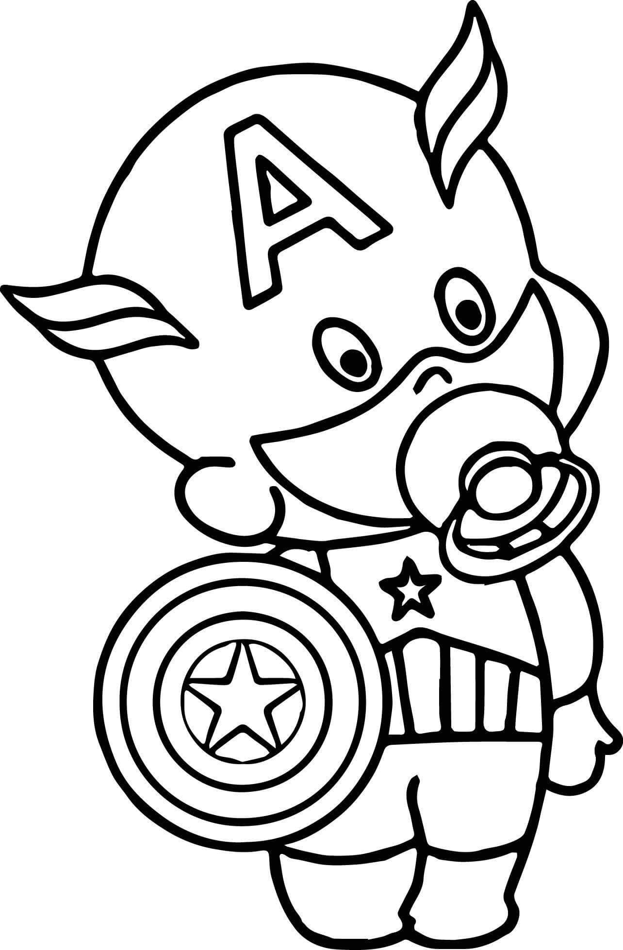 Captain America Printable Coloring Pages Captain America Printable Coloring Pages
