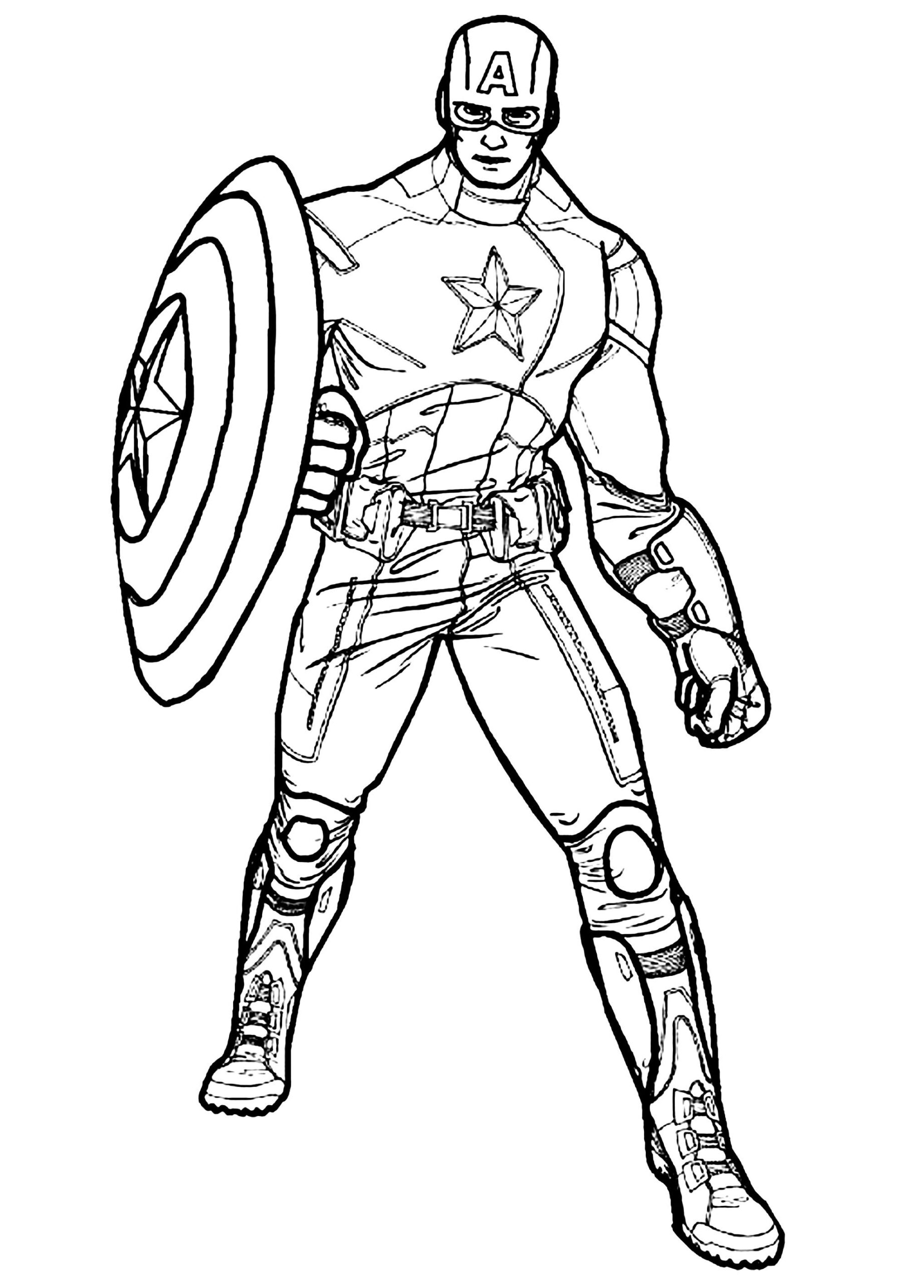 Captain America Coloring Pages Printable Printable Word Searches