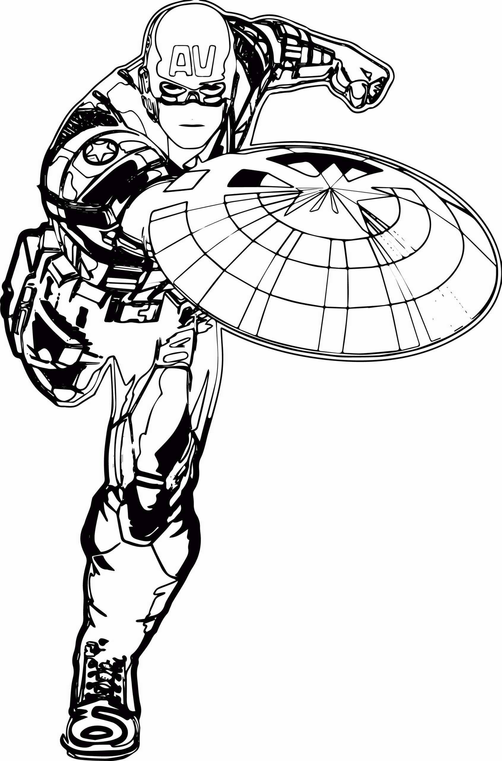 Printable Captain America Coloring Pages Printable Captain America Coloring Pages