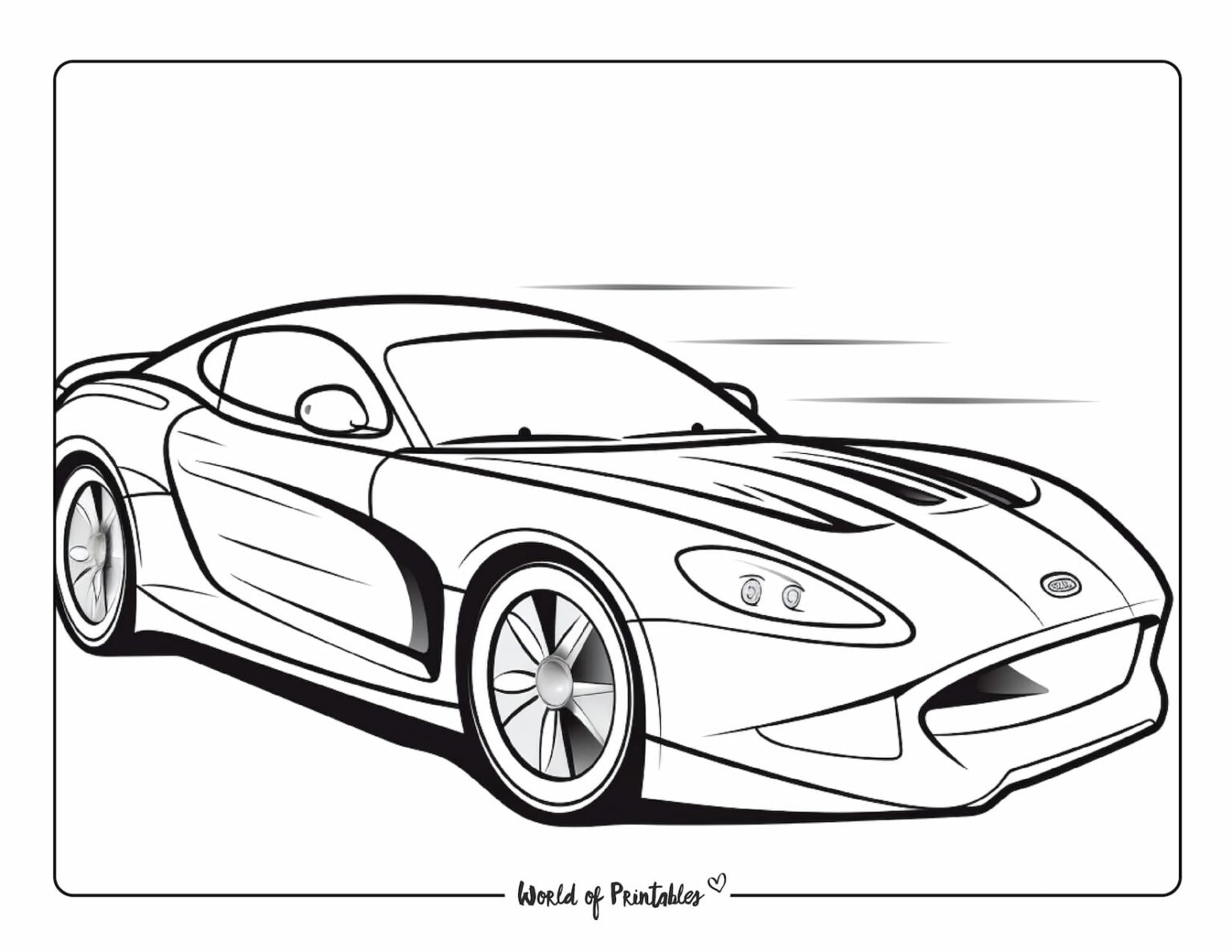 Printable Car Coloring Pages Printable Car Coloring Pages