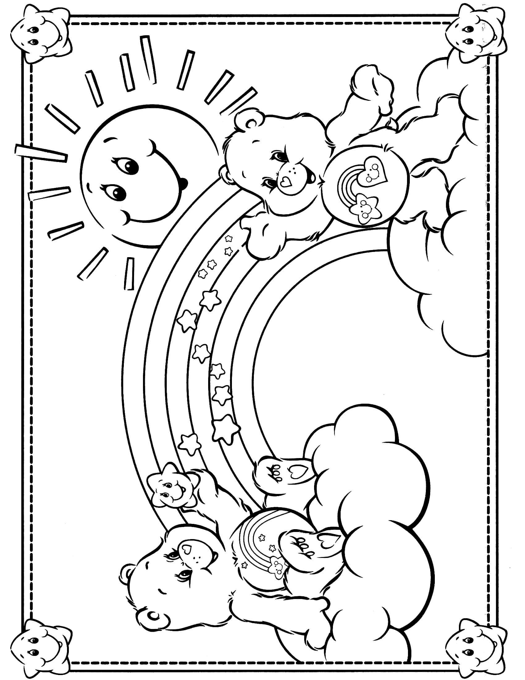 Care Bear Coloring Pages Printable Care Bear Coloring Pages Printable