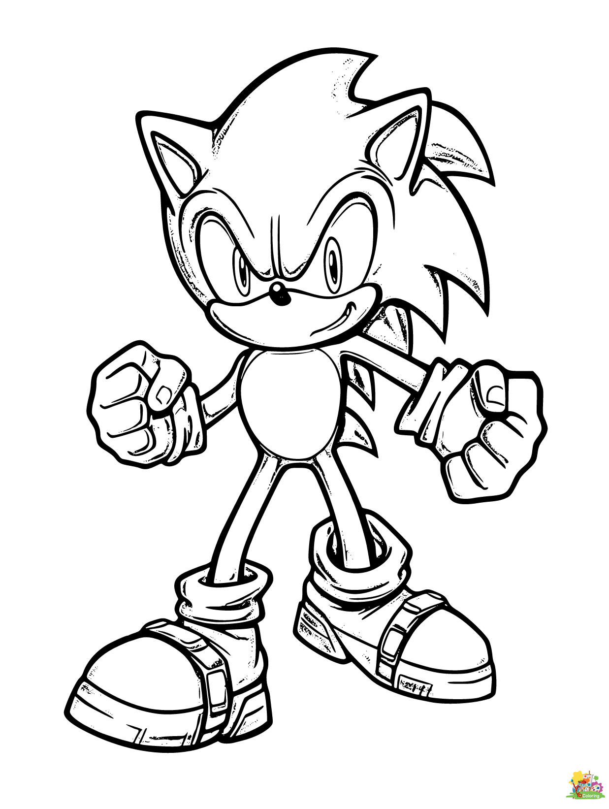 Cartoon Characters Coloring Pages Sonic Cartoon Characters Coloring Pages Sonic