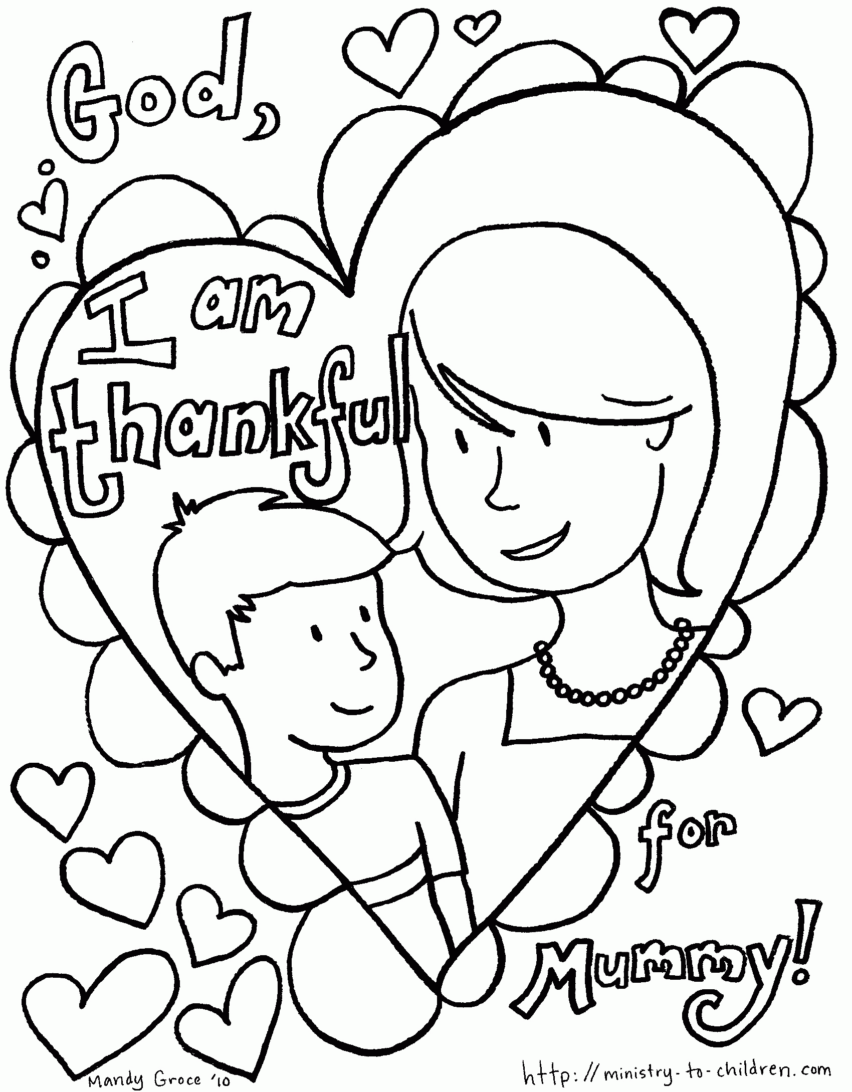 Cartoon Mother S Day Coloring Pages Coloring Pages For All Ages