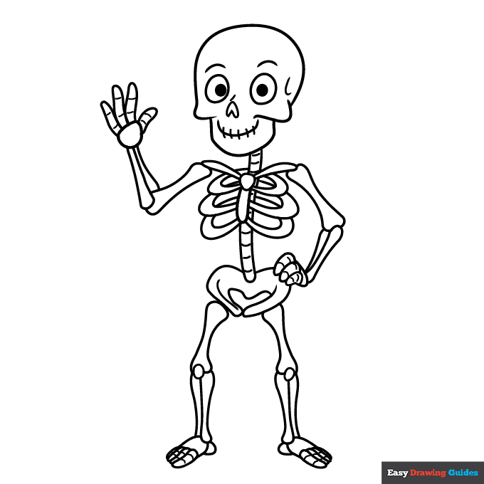 Printable Skeleton Coloring Pages Printable Skeleton Coloring Pages